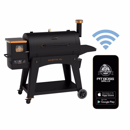Pit Boss Austin XL 1000 Connected Wood Pellet Grill - Onyx Edition with Bluetooth® and Wi-Fi®